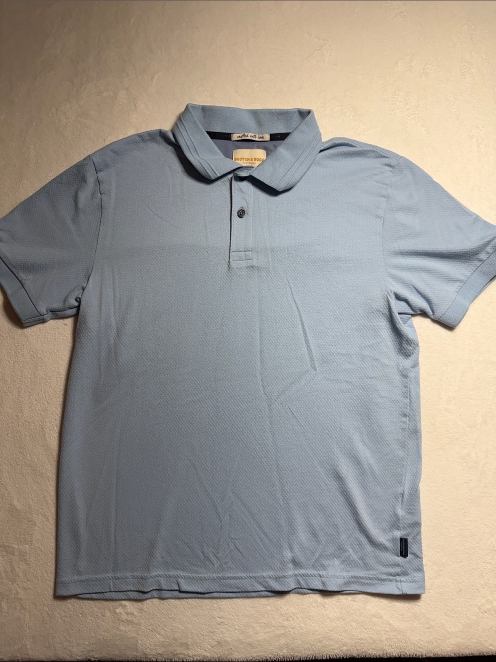 Scotch & Soda Men's Light Blue Polo Shirt